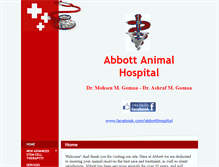 Tablet Screenshot of abbottanimalhospital.com